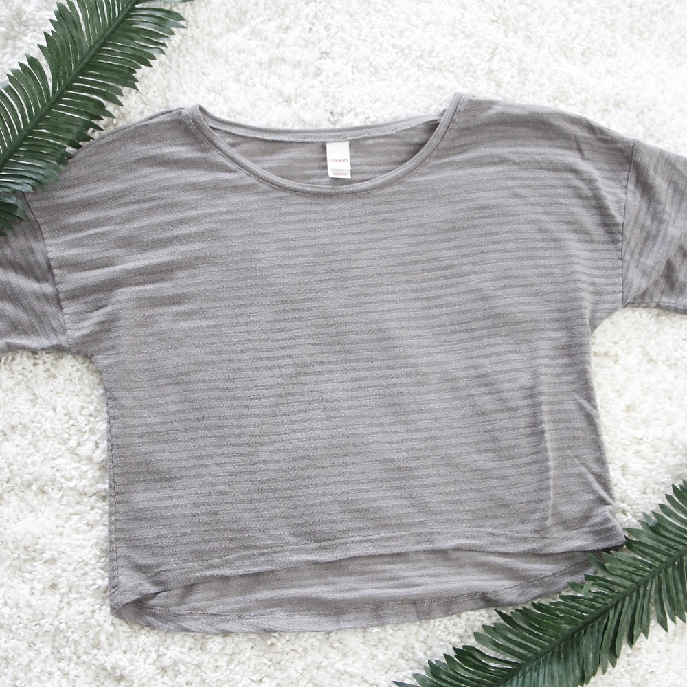Bongo Grey Crop Top